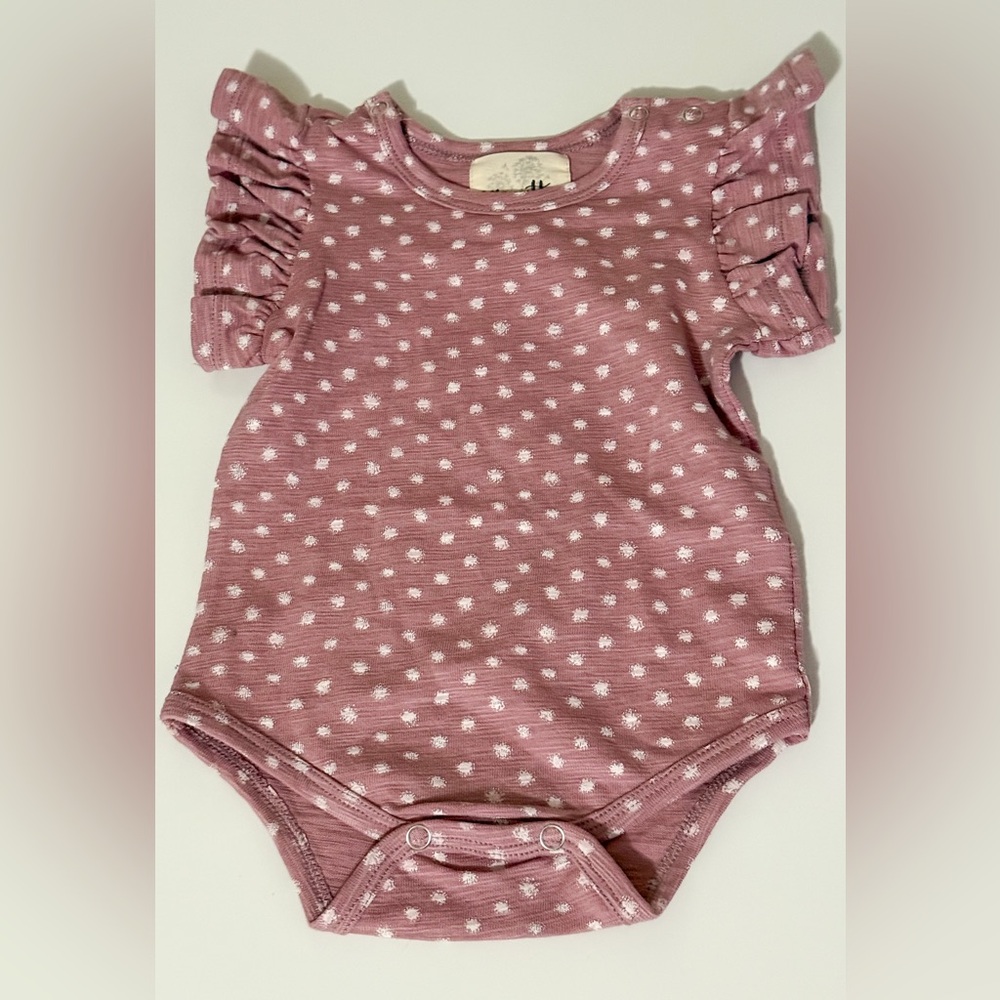 Vignette Pink Polka Dot Baby Romper